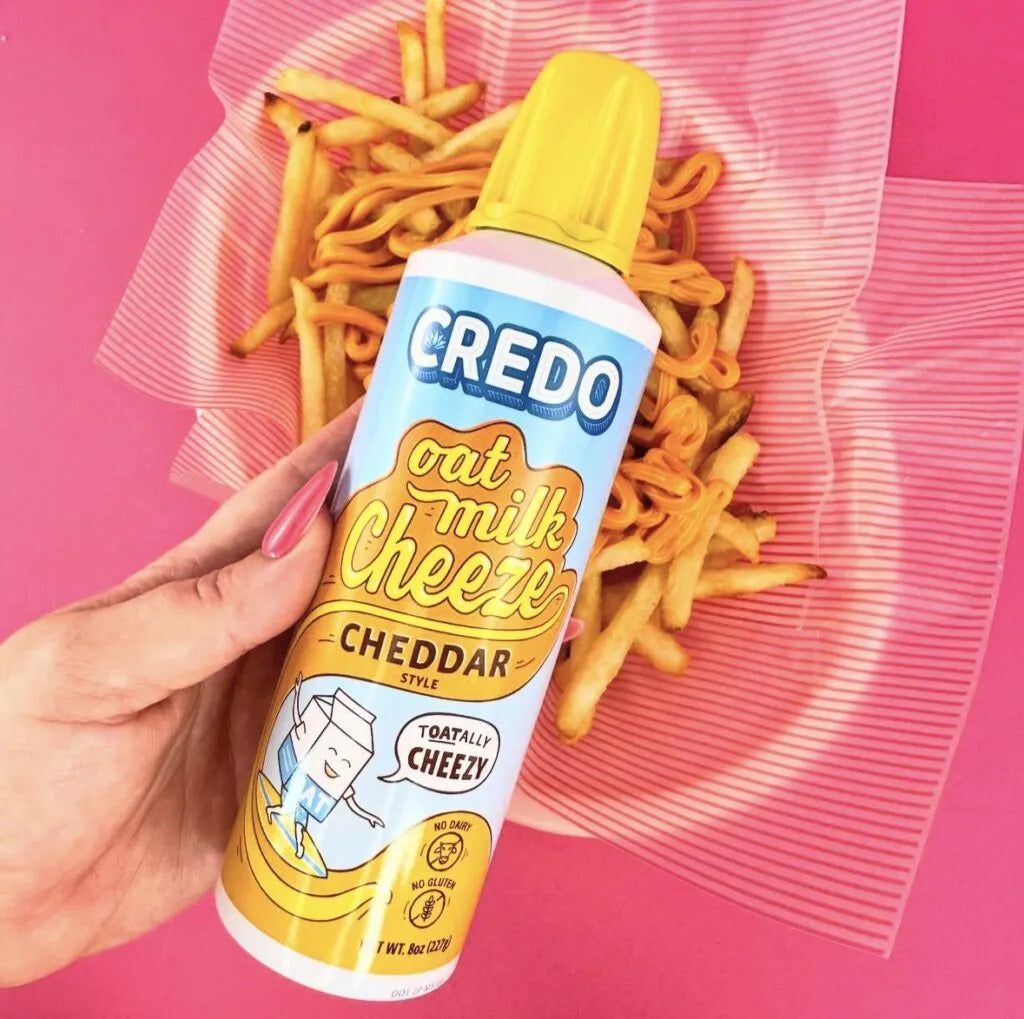 Dairy-Free Oat Milk Spray Cheeze - Cheddar Style | Credo Foods